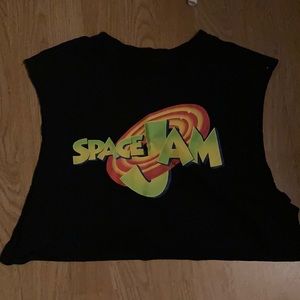 Black space jam movie shirt